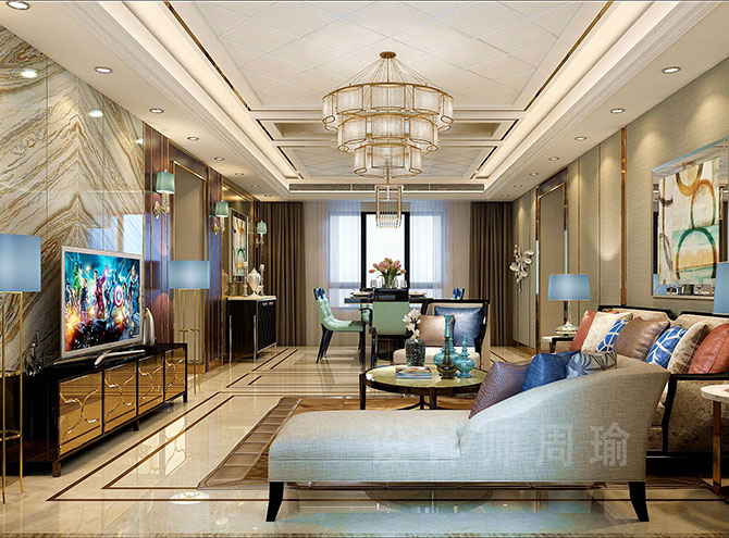 逼喷水骚视频世纪江尚三室两厅168平装修设计效果欣赏